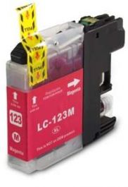 Brother LC-123M inktcartridge magenta 10ml (huismerk)