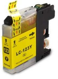 Brother LC-123Y inktcartridge geel 10ml (huismerk)