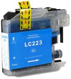 Brother LC-223C inktcartridge cyaan met chip (huismerk)
