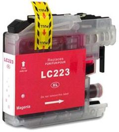Brother LC-223M inktcartridge magenta met chip (huismerk)