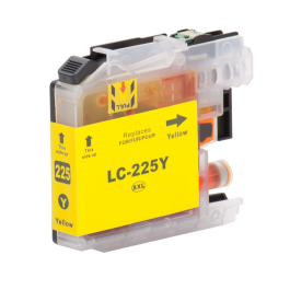 Brother LC-225XL Y inktcartridge geel met chip (huismerk)