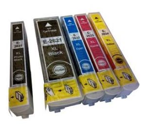 Epson 26XL T2636 voordeelset 5 cartridges (huismerk) EC-T263605 