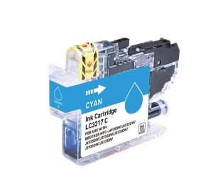 Brother LC-3217C inktcartridge cyaan met chip 9ml (huismerk) CBLC-3217C 