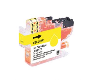 Brother LC-3217Y inktcartridge geel met chip 9ml (huismerk) CBLC-3217Y 