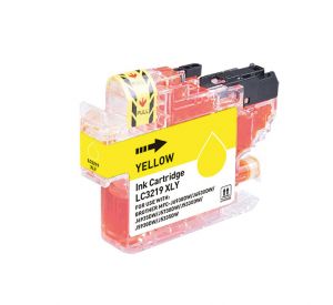 Brother LC-3219XL Y inktcartridge geel met chip 17ml (huismerk) CBLC-3219XLY 