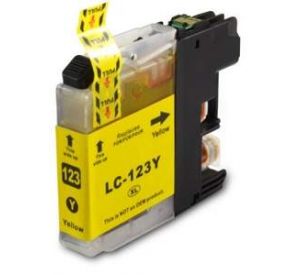 Brother LC-123Y inktcartridge geel 10ml (huismerk) BC-LC-0123Y 