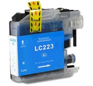Brother LC-223C inktcartridge cyaan met chip (huismerk) BC-LC-0223C 